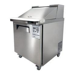NSF 28″ W Single Door Mega Top Sandwich/Salad Prep Table Cooler 12 Pan