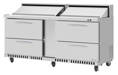Turbo Air PST-72-D4-FB-N 72″ 4-Drawer Mega Top Sandwich and Salad Prep Table,…