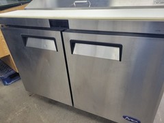 ATOSA MSF8302GR 48″ TWO-SECTION SANDWICH/SALAD PREP TABLE W/2 TOP 13.4 CU FT