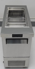 NEW 1 Door 17″ Refrigerated Prep Table Cooler w/ Night Cover NSF Atosa #1783