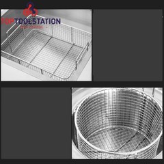Breading Table Fried Chicken Station Kitchen Stainless Steel Prepare Workdesk