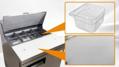 NEW 27″ Commercial Prep Table Sandwich Salad Deli Refrigerator NSF ETL 110V