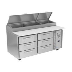 Victory VPPD67HC-6 67″ Refrigerated Pizza Prep Table