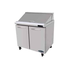 Kool-It KSTM-36-2 36″ Mega Top Sandwich / Salad Prep Table w/ 2 Doors, 15 Pans