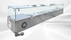 NEW 11 Pan Commercial Refrigerated Prep Table Countertop Salad Fruit Sauce NSF
