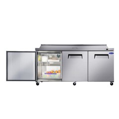 72″ Commercial Prep Table Refrigerator 3 Door 21 Cu.ft Stainless Steel Mega Top