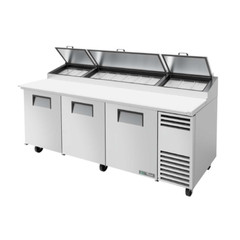 True TPP-AT-93-HC 93″W Solid Door Pizza Prep Table