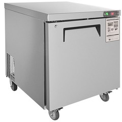 VEVOR 28″W Refrigerated Prep Table 7.42 Cu. Ft. Food Prep Fridge with 1 Door