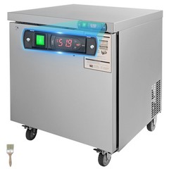 VEVOR 28″W Refrigerated Prep Table 7.42 Cu. Ft. Food Prep Fridge with 1 Door