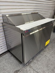 NEW 48″ Refrigerated Sandwich Food Prep Table GenKraft GTSSP48 NSF Cooler #3705