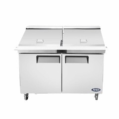 NEW 2 Door 60″ Refrigerated Mega Top Prep Table Cooler NSF Atosa MSF8307GR #2231
