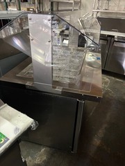 48″ Salsa Bar Mega Top Refrigerator Topping Station NSF Cooler Dukers 18 pan Col