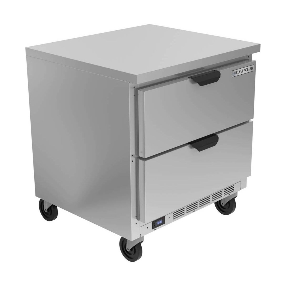 Beverage Air WTFD32AHC-2-FLT 32″ 1-Section Worktop Freezer w/ 2 Drawers, 7.2 …