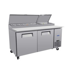 67″ Commercial Pizza-Sandwich Prep Table Fridge Durable Stainless Steel,20.3Cuft