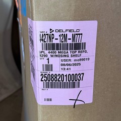 DELFIELD 4400 Mega Top Refrigerator, R290 W/Nosing Shelf Sz 27″W x 30.5″L x 36″H