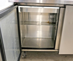 True TSSU-48-18M-B-FGLID-HC 48″ Mega Top Sandwich/Salad Prep Table w/ 2 Doors