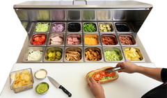 36″ Mega Top Pizza Prep Table 18 Pan Worktable Sandwich Salad Cooler NSF CSA
