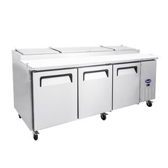 Polarman 93″ Pizza Prep Table with 3 Doors PLM-P93S