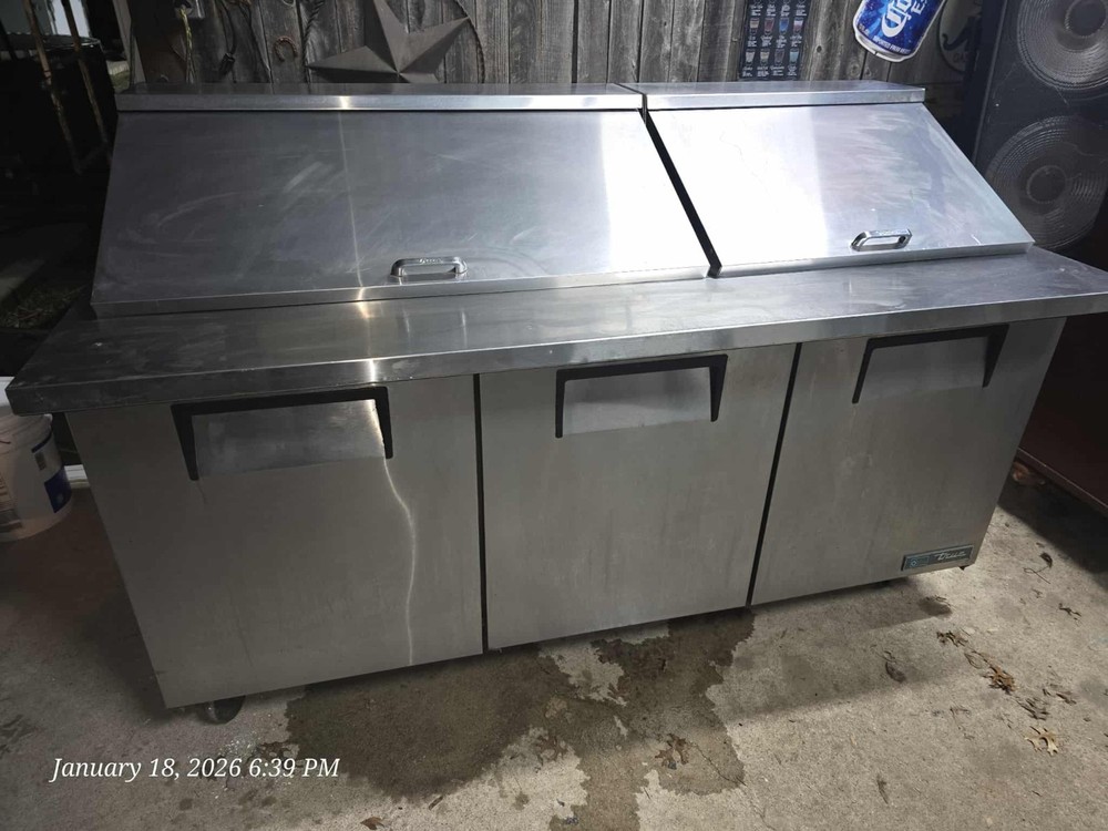 True 72″ commercial prep cooler