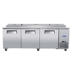 93″ Commercial Pizza/Sandwich Prep Table Refrigerator, Stainlesis Steel, 31Cu.ft