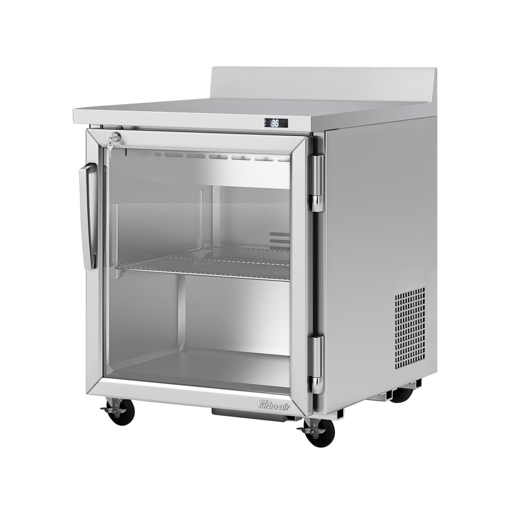 Turbo Air PWR-28-G-N 27″ 1-Section Worktop Refrigerator w/ 1 Glass Door, 6.8 …