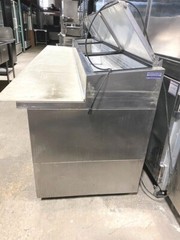 Prep Table/ Beverage Air DP119 Pizza Prep Table/ 4 Doors/ 119″ New Compressor