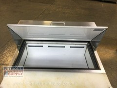 Serv-Ware SP29-8-HC 27” One Door Sandwich Salad Prep table With Casters