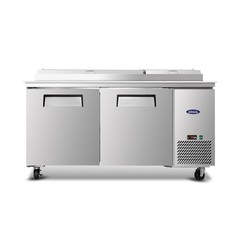 67″Commercial Pizza-Sandwich Prep Table Fridge,Stainless Steel,Ideal for Prep