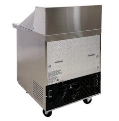 28″ W 12 Pan Mega Top Single Door Refrigerated Food Prep Table Cooler Work Table