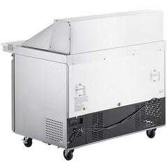 48″ 2 Door Mega Top Stainless Steel Refrigerated Sandwich Prep Table