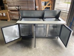 True 72″ Sandwich/Salad Prep Table w/ Refrigerated Base