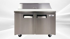 NEW 48″ Commercial Sandwich Salad Prep Table Refrigerator 12 Bin Station NSF ETL