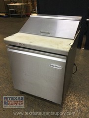 Sev-Ware SP29-8-HC 29” One Door Sandwich Prep Table With Casters