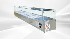 NEW 11 Pan Commercial Refrigerated Prep Table Countertop Salad Fruit Sauce NSF