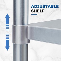 36×24 Inch Stainless Steel Prep Table – NSF Certified Work Table with Undershelf