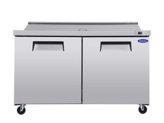60″ Commercial Refrigerators Sandwich & Salad Prep Table Mega Top With 16 Pans