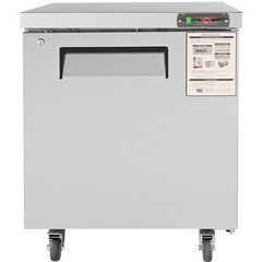 VEVOR 28″W Refrigerated Prep Table 7.42 Cu. Ft. Food Prep Fridge with 1 Door