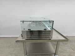 48″ Commercial Refrigerated Prep Table Countertop Salad Fruit Sauce Toppings NSF