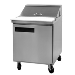 29″ Single Door Refrigerated Food Prep Table 12 Pan Cooler Work Table