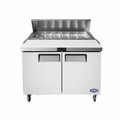 NEW 2 Door 48″ Refrigerated Prep Table Stainless Steel NSF Atosa MSF8302GR #2225