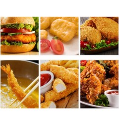 Commercial Breading Table Stainless Steel Manual Prep Station Chicken Fish Fried