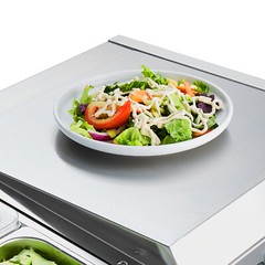 VEVOR 71″ Countertop Refrigerated Condiment Salad Prep Station w/Stainless Cover
