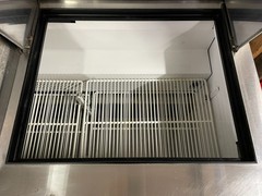 True TSSU-72-30M-B-ST 3-Door Mega Top Refrigerator Sandwich Prep Table