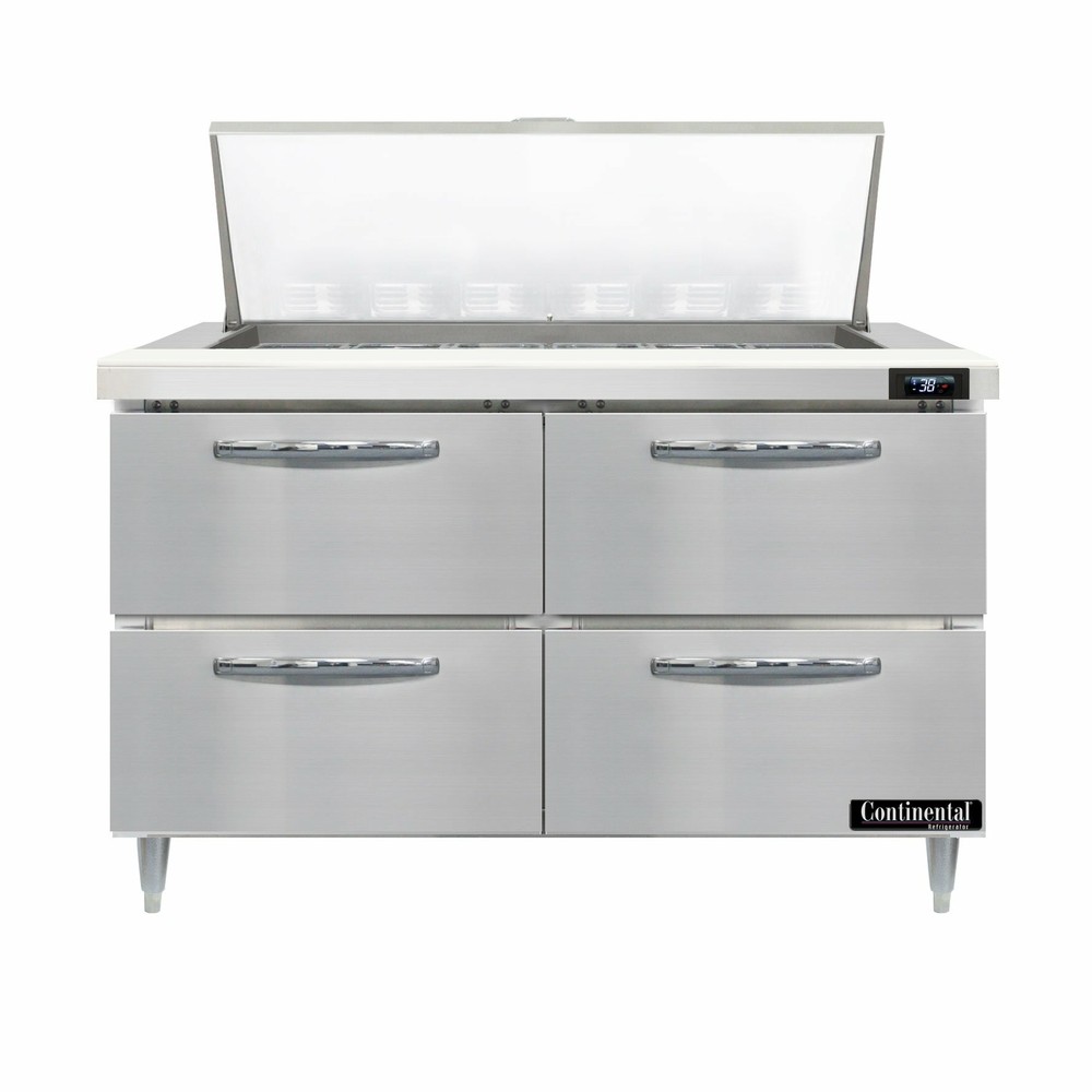 Continental Refrigerator D48N18M-D 48″ Mighty Top Refrigerated Sandwich Prep …