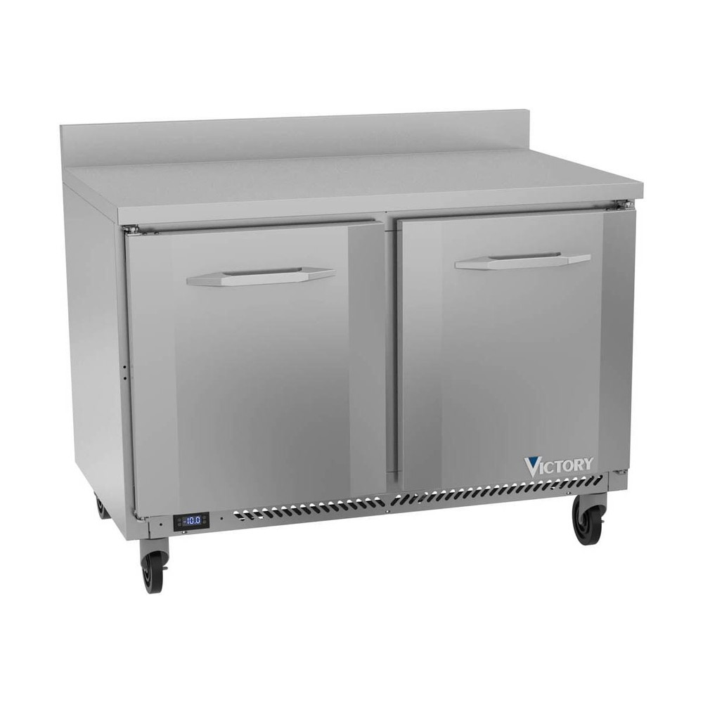 Victory VWF48HC 48″ 2-Section Worktop Freezer w/ 2 Slef-Closing Doors, 11.04 …