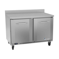 Victory VWF48HC 48″ 2-Section Worktop Freezer w/ 2 Slef-Closing Doors, 11.04 …