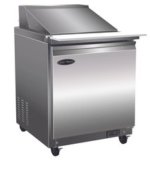 Serv-Ware SP29-8-HC 29″ 1-Section Sandwich / Salad Prep Table w/ 1 Door, 8 Pans