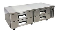 NSF 72″ Commercial Refrigerated Chefs Base With 4 Drawers Prep Fridge 47 Cu. Ft.