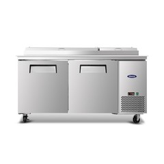 67″ Commercial Pizza-Sandwich Prep Table Refrigerator 2 Door,20.3Cuft Stainless