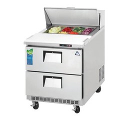 Everest EPBNR1-D2 27″ One Section Drawered Sandwich Prep Table, 2 Drawers